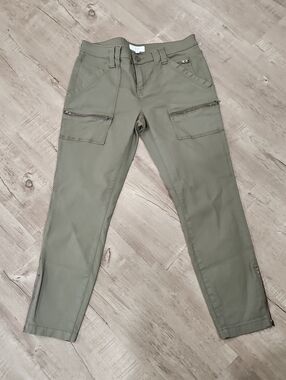Joie Olive Green Skinny Cargo Jeans